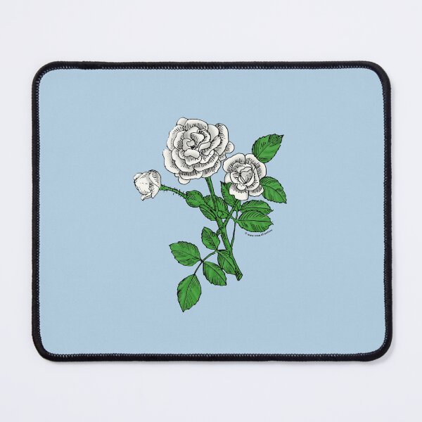 Item preview, White Rosette Rose Bloom Double 16-25 Petals In 3+ Rows designed and sold by Rachael Taylor.