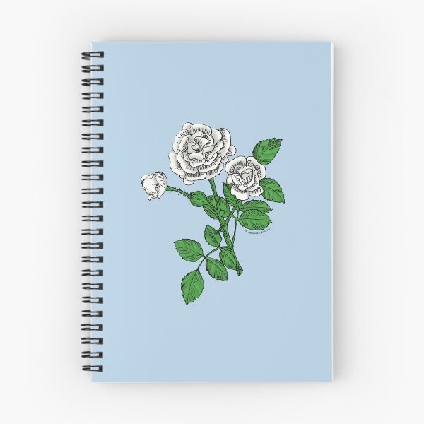 Item preview, White Rosette Rose Bloom Double 16-25 Petals In 3+ Rows designed and sold by Rachael Taylor.