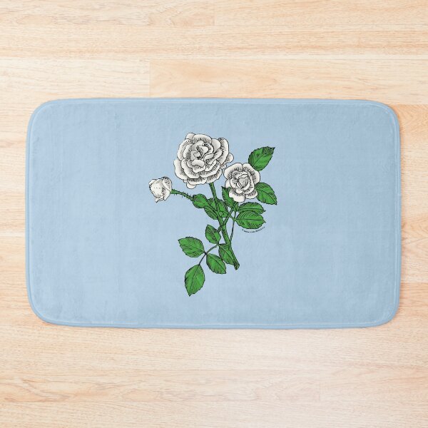 Item preview, White Rosette Rose Bloom Double 16-25 Petals In 3+ Rows designed and sold by Rachael Taylor.