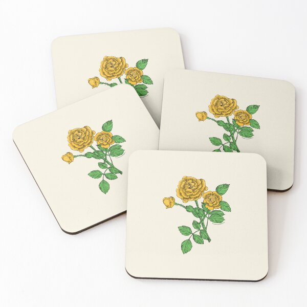 Item preview, Yellow Rosette Rose Bloom Double 16-25 Petals In 3+ Rows designed and sold by zenithcreative.