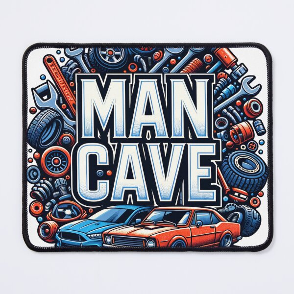 Item preview, Man Cave with Cars, Tires and Tools designed and sold by PassionforLove.
