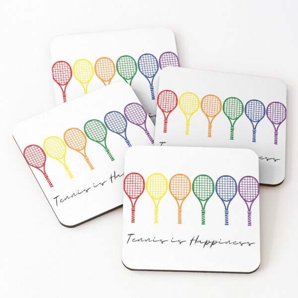 Item preview, Tennis is Happiness designed and sold by Tee Nook.
