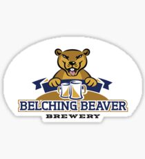 Belching Beaver Brewery Logo 8 Sticker
