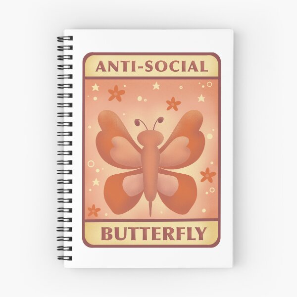 Item preview, Anti-social butterfly designed and sold by ChonkypurrArt.