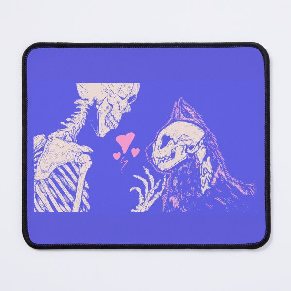 Item preview, Cute Pink and Purple Skeleton with Cat - Playful Kitty Companion designed and sold by Jess.a.creates.