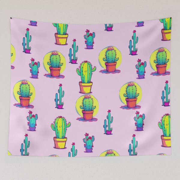 Item preview, Pink Cactus Paradise designed and sold by purrfect pattern.