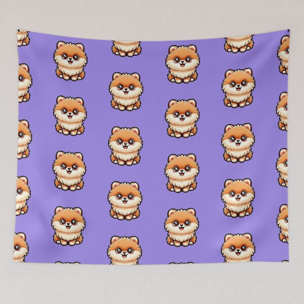 Item preview, Cute Friendly Pomeranian Breed Cartoony designed and sold by TD-Humor.