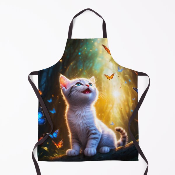 Item preview, Kittens Love Butterflies II designed and sold by Lava Tigers Art.