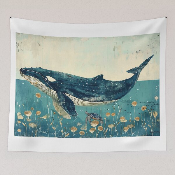 Item preview, Whale Humpback art prints Watercolor   designed and sold by Rockwpapart.