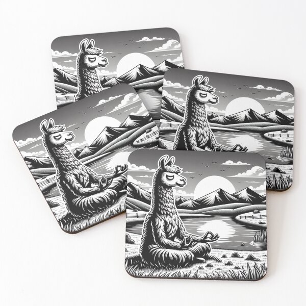Item preview, Meditating Llama designed and sold by Catherine Harrison.