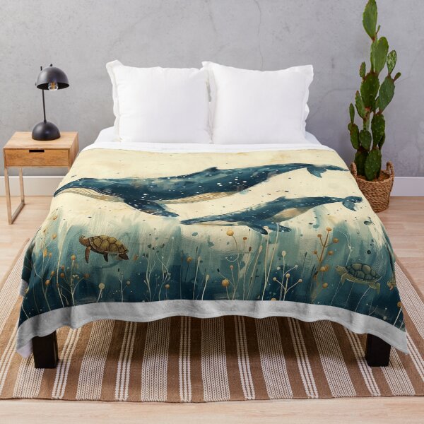 Item preview, couple Whale Humpback art prints Watercolor designed and sold by Rockwpapart.