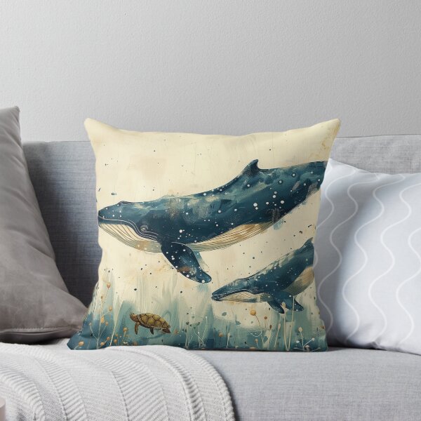Item preview, couple Whale  Humpback art prints Watercolor   designed and sold by Rockwpapart.