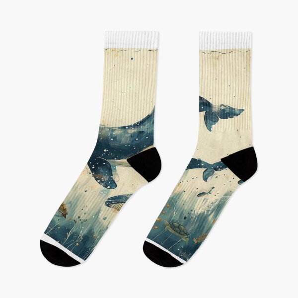 Item preview, couple Whale  Humpback art prints Watercolor   designed and sold by Rockwpapart.