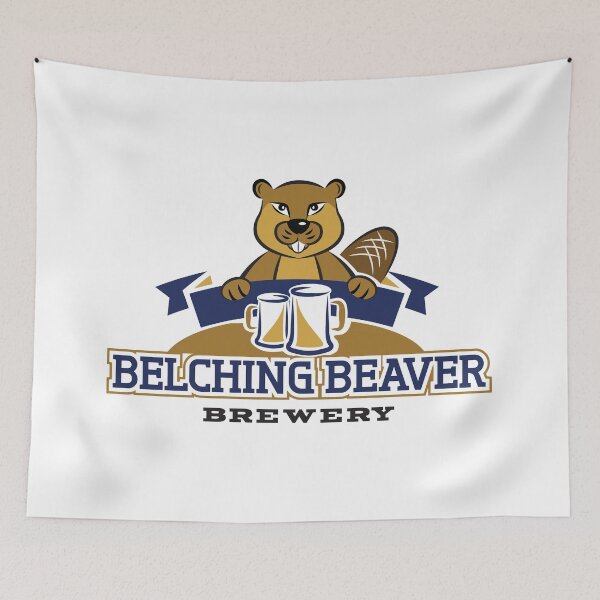 Item preview, Belching Beaver Brewery Logo 11 designed and sold by 108dragons.