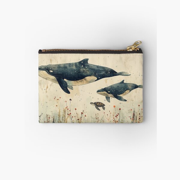 Item preview, couple Whale  Humpback art prints vintage designed and sold by Rockwpapart.