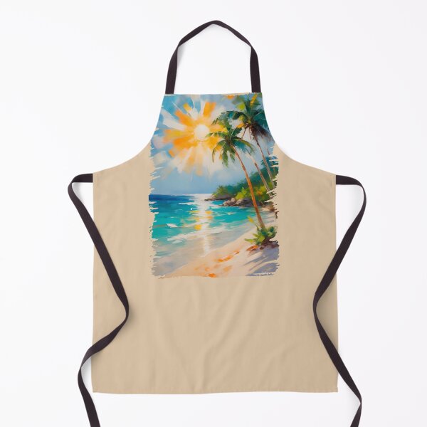 Item preview, Summer, sun, beach, impressionist paint designed and sold by lonelymoony.