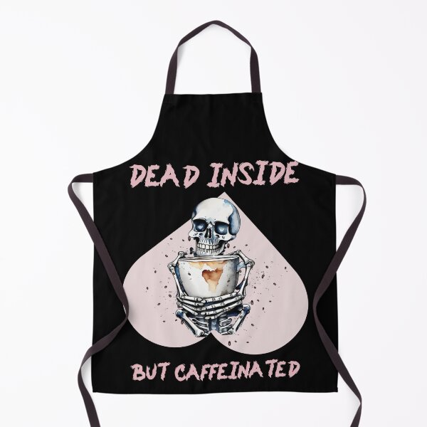 Item preview, Death Decaf Funny Gifts for Coffee Lover Dead Inside But Caffeinated Still Funny gifts for Halloween Skull Time designed and sold by MatthewViews.