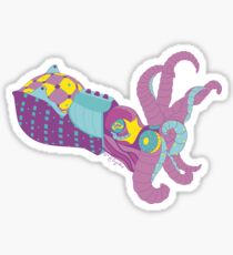 Robot Cuttlefish Sticker