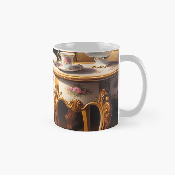 Item preview, Rococo Reverie: The White Cat's Tea Time Elegance designed and sold by DeenaDee.