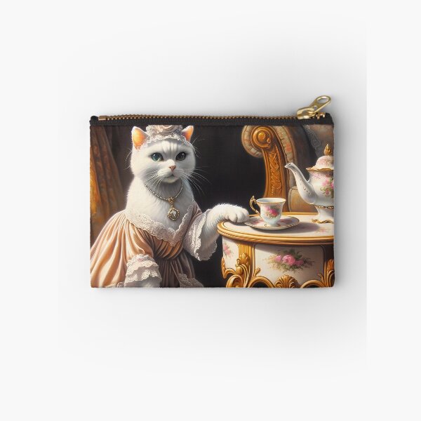 Item preview, Rococo Reverie: The White Cat's Tea Time Elegance designed and sold by DeenaDee.