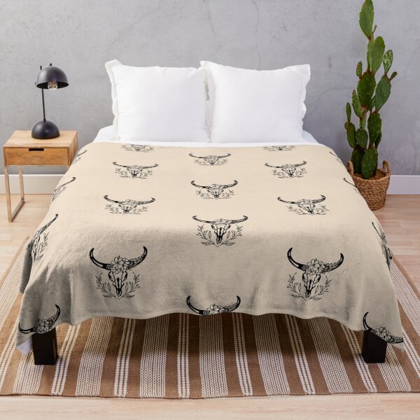 Item preview, Cow Skull with Flowers designed and sold by Seedcap7.