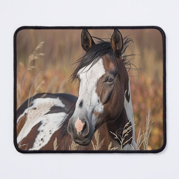 Item preview, Bay Pinto in Tall Grass designed and sold by Elisabeth Lucas.