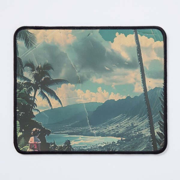 Item preview, Vintage Hawaii Mountain Trail Retro Travel Photo designed and sold by LVTFCOarts.