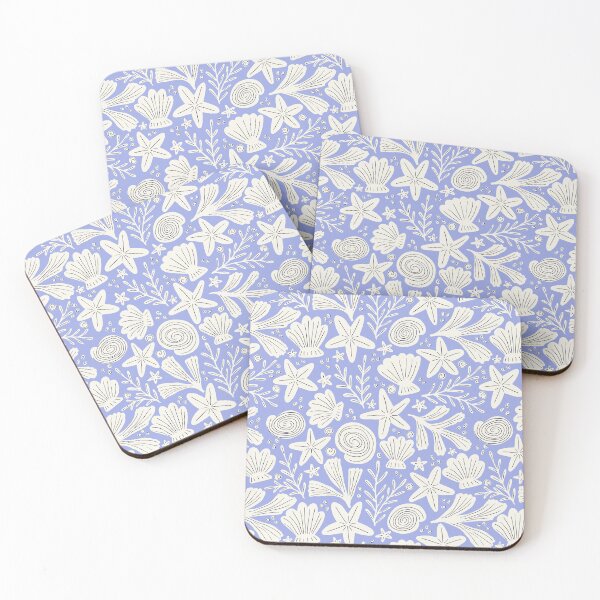 Item preview, Treasures from the beach - Light blue designed and sold by Illustrated by Nat.