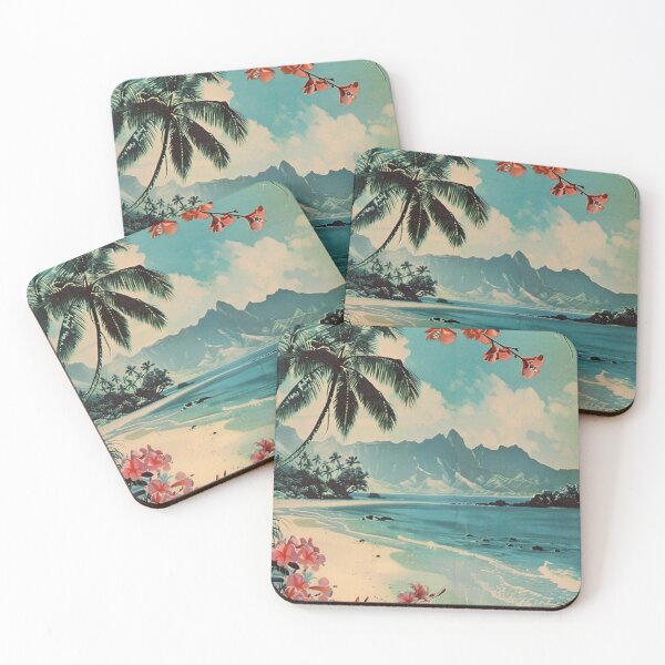 Item preview, Retro Hawaii Vintage Tropical Nature Art Aesthetic designed and sold by LVTFCOarts.