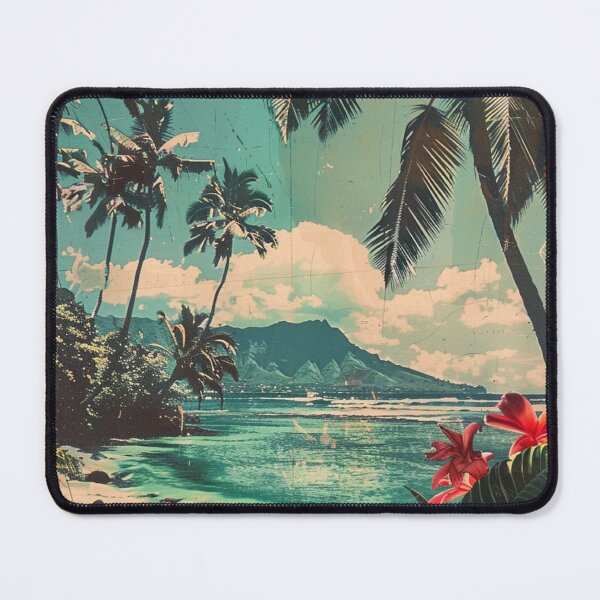 Item preview, Peaceful Hawaii Summer Beach Flowers Vintage designed and sold by LVTFCOarts.