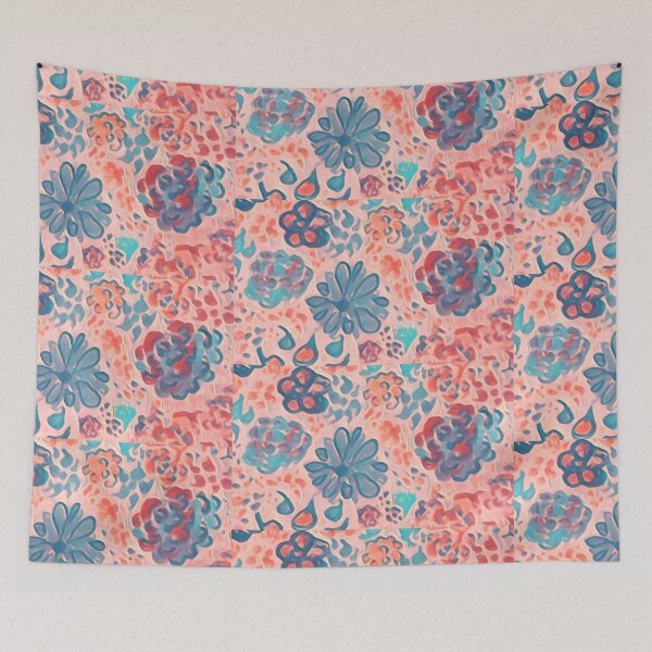 Item preview, ElitebyElise, Peach & Blue, Spring & Summer designed and sold by ElitebyElise.