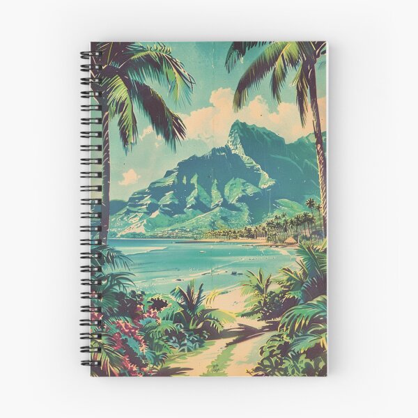 Item preview, Vintage Kauai Hawaii Mountain Beach View Art designed and sold by LVTFCOarts.