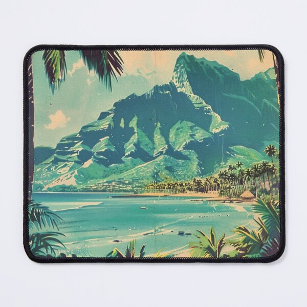 Item preview, Vintage Kauai Hawaii Mountain Beach View Art designed and sold by LVTFCOarts.
