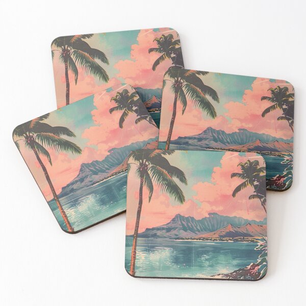 Item preview, Retro Kauai Hawaii Pastel Sunset Beach Vintage designed and sold by LVTFCOarts.