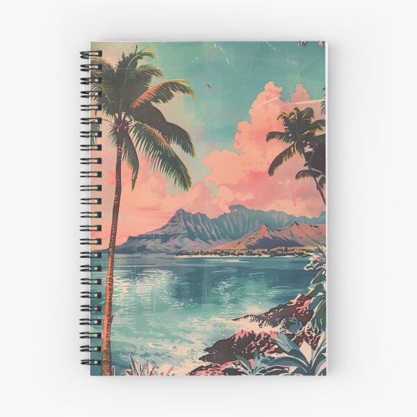 Item preview, Retro Kauai Hawaii Pastel Sunset Beach Vintage designed and sold by LVTFCOarts.