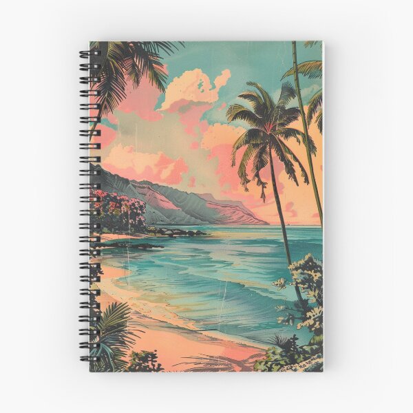 Item preview, Vintage Hawaiian Pastel Sunset Hawaii Theme designed and sold by LVTFCOarts.