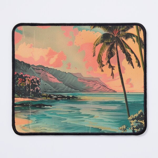 Item preview, Vintage Hawaiian Pastel Sunset Hawaii Theme designed and sold by LVTFCOarts.