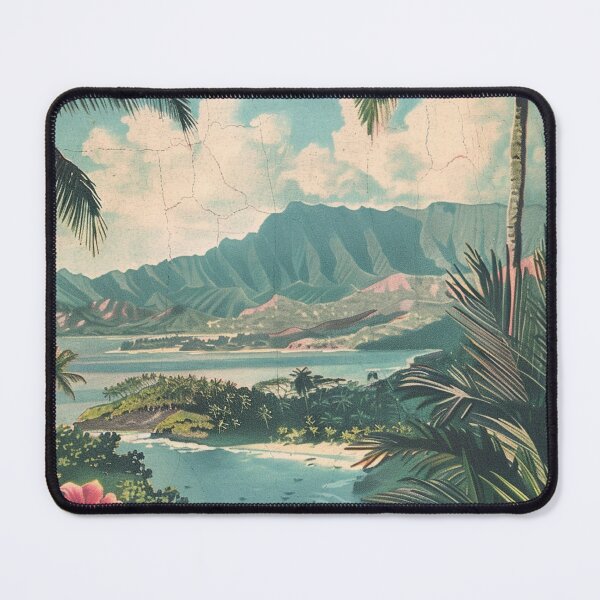 Item preview, Vintage Hawaii Kauai Flowers Mountain Aesthetic designed and sold by LVTFCOarts.
