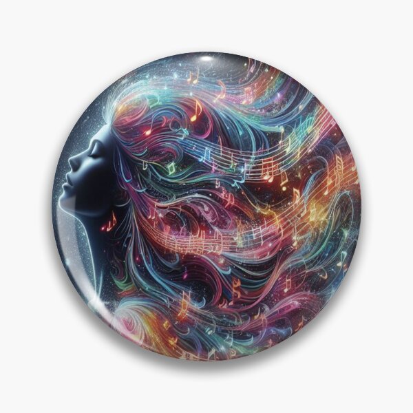 Item preview, Music Everywhere In Her Hair designed and sold by BrightrDayMusicArt.