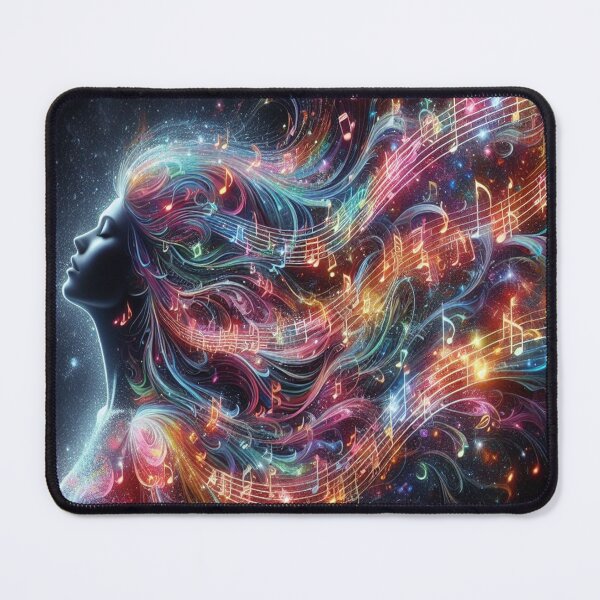 Item preview, Music Everywhere In Her Hair designed and sold by BrightrDayMusicArt.