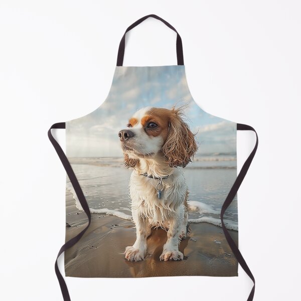 Item preview, Cavalier King Charles Spaniel on the Beach designed and sold by Elisabeth Lucas.