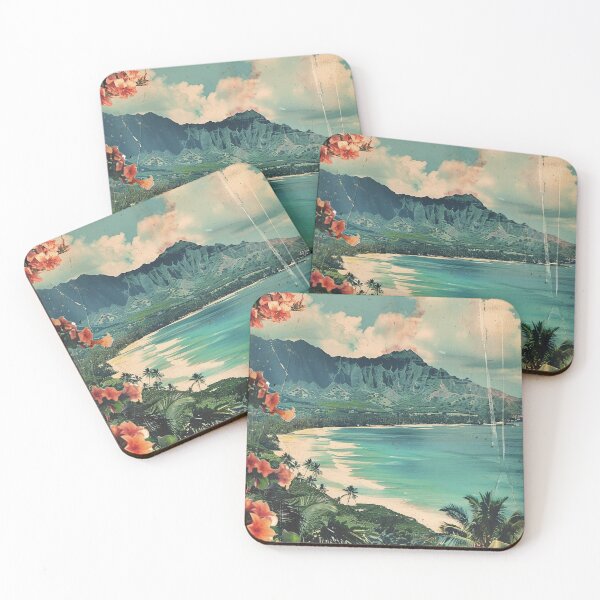 Item preview, Hawaiian Beach Flower Peaceful Ocean Vintage designed and sold by LVTFCOarts.