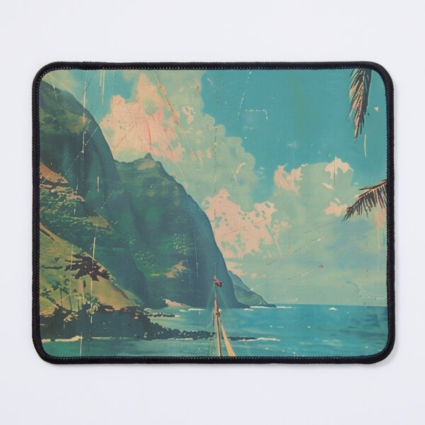 Item preview, Hawaiian Beach Ocean Boat Vintage Kauai designed and sold by LVTFCOarts.