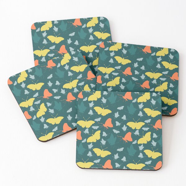 Item preview, Pretty colourful butterflies - teal designed and sold by SerahO.