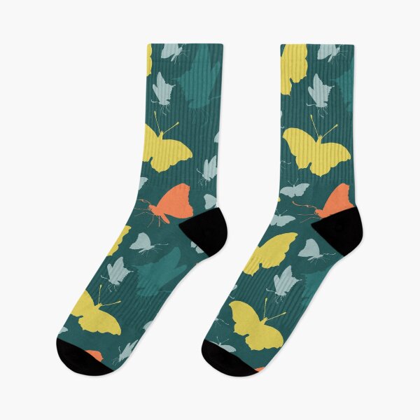 Item preview, Pretty colourful butterflies - teal designed and sold by SerahO.