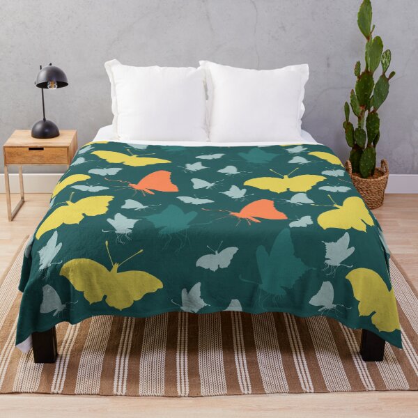 Item preview, Pretty colourful butterflies - teal designed and sold by SerahO.