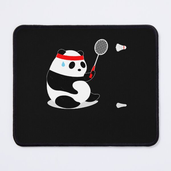 Item preview, Badminton Panda Getting Sweaty   designed and sold by KurtiReichel.