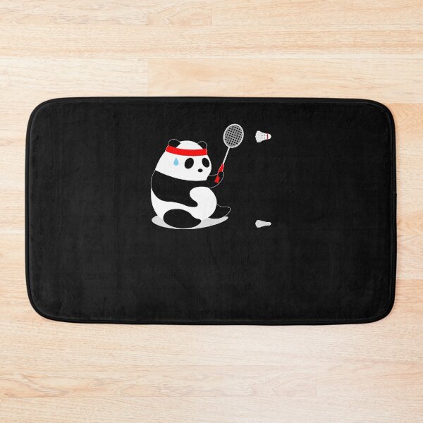 Item preview, Badminton Panda Getting Sweaty   designed and sold by KurtiReichel.