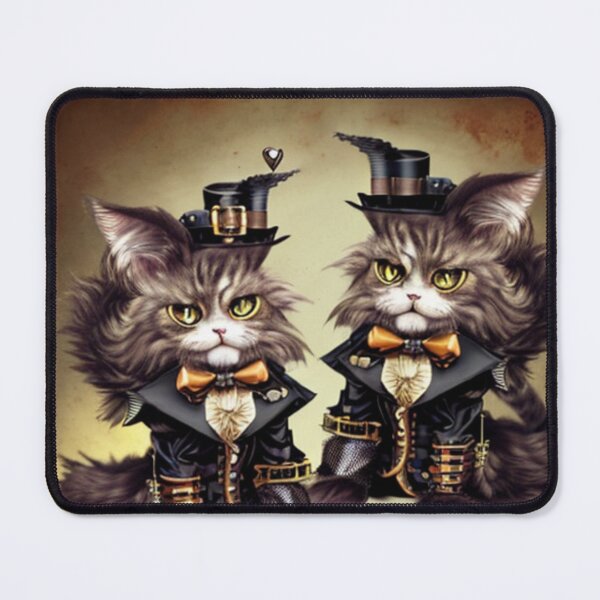 Item preview, Steampunk spooky cats designed and sold by Astralia.