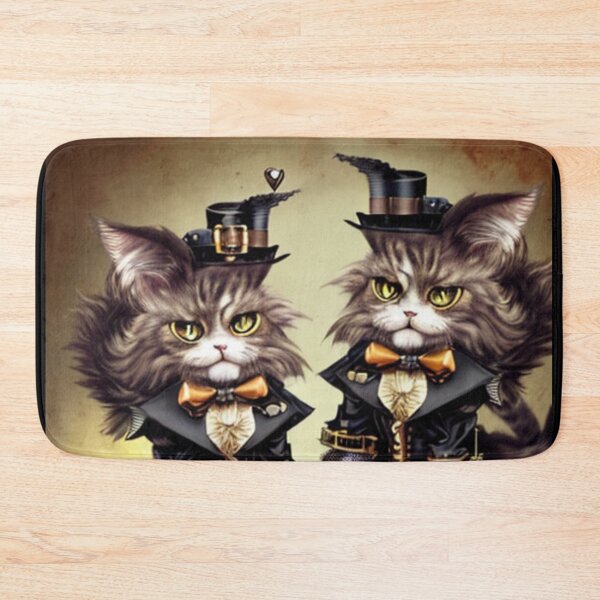 Item preview, Steampunk spooky cats designed and sold by Astralia.